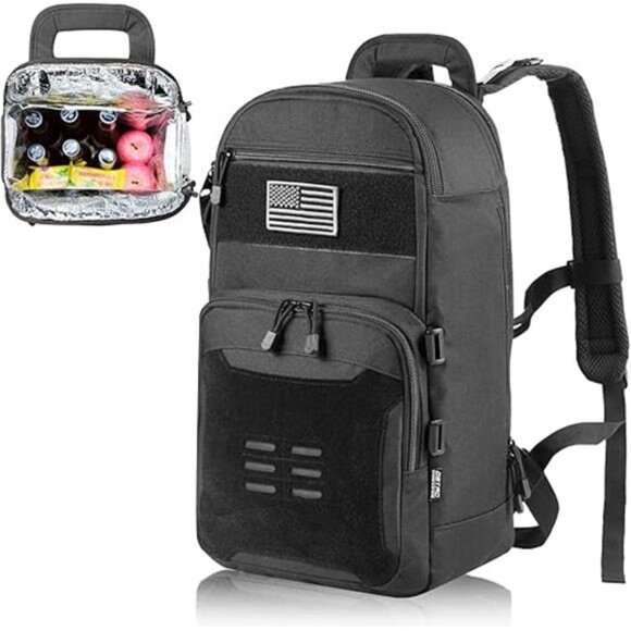 Tactical Lunch Backpack, Large Lunch Cooler for Men Women Adult | Cooler - Picture 7 of 14